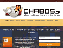 Tablet Screenshot of chabos.ca